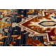 Tappeto KESHAN frange, Ornamento, telaio orientale 2886/53511 beige / blu scuro