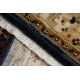 Tapete KESHAN franjas, Ornamento, quadro oriental 2886/53511 bege / azul escuro 