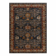 Tapis KESHAN franges Cadre oriental 6174/53511 bleu foncé / bordeaux