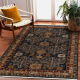 Tappeto KESHAN frange Telaio orientale 6174/53511 blu scuro / chiaretto