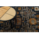 Carpet Wool KESHAN fringe, Frame oriental 6174/53511 navy / claret