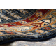 Tappeto KESHAN frange Telaio orientale 6174/53511 blu scuro / chiaretto