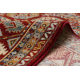 Teppich Wolle KESHAN Franse, Ornament, Rahmen orientalisch 7874/53588 rotwein