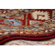 Carpet Wool KESHAN fringe, Ornament, frame oriental 7874/53588 claret