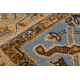 Tapis en laine KESHAN franges, Cadre oriental 7875/53544 beige / bleu