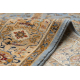 Tapis en laine KESHAN franges, Cadre oriental 7875/53544 beige / bleu