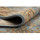 Teppich Wolle KESHAN Franse, Rahmen orientalisch 7875/53544 beige / blau