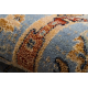 Tapis en laine KESHAN franges, Cadre oriental 7875/53544 beige / bleu