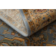 Tapis en laine KESHAN franges, Cadre oriental 7875/53544 beige / bleu