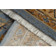 Tapis en laine KESHAN franges, Cadre oriental 7875/53544 beige / bleu