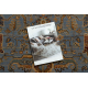 Tapis en laine KESHAN franges, Cadre oriental 7875/53544 beige / bleu