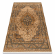 Carpet Wool KESHAN fringe, Ornament, frame oriental 8995/53565 beige / blue