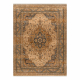 Teppich Wolle KESHAN Franse, Ornament, Rahmen orientalisch 8995/53565 beige / blau