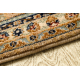 Tapis KESHAN franges, Ornement, cadre oriental 8995/53565 beige / bleu