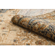 Tappeto KESHAN frange, Ornamento, telaio orientale 8995/53565 beige / bleu