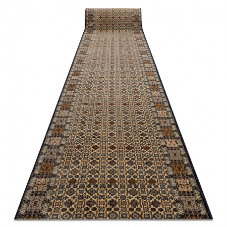 KESHAN tapis de couloir 6428/53551 oriental beige / bleu foncé