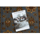 KESHAN tapis de couloir 7683/53544 Cadre, oriental bleu / beige 