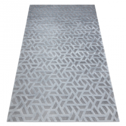 Kilimas PEARL 51320D pilkas - Geometrinis, išskirtinis struktūrinis