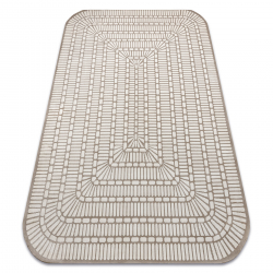 Alfombra PEARL 53132B beige / crema - Geométrico exclusiva, estructural