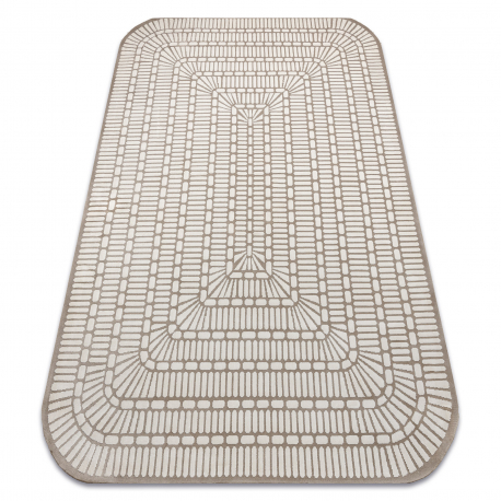 Carpet PEARL 53132B beige / cream - Geometric exclusive, structural
