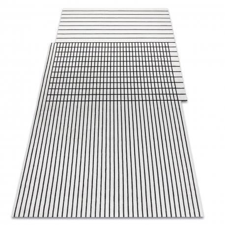 Teppich PEARL 51333K Sahne / schwarz - Linien exklusiv, strukturell