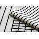Teppich PEARL 51333K Sahne / schwarz - Linien exklusiv, strukturell