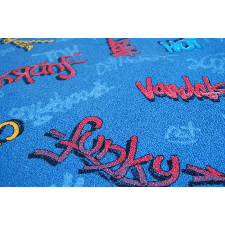 Carpet wall-to-wall GRAFFITI red