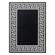 Paklājs PEARL 51327H melns - Rāmis, grieķu ekskluzīvs, strukturāls