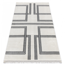 Teppich AMOUR 53091C Sahne - Geometrisch, Linien modern, elegant