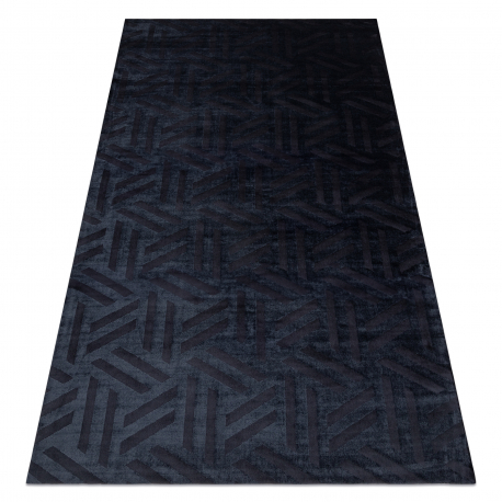 Teppich PEARL 51326E schwarz - Geometrisch exklusiv, strukturell