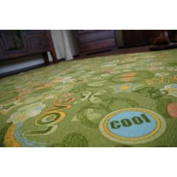 Vaikų kilimas WOODSTOCK žalias 