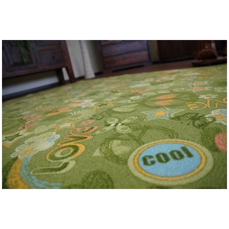 Alfombra infantil WOODSTOCK verde 