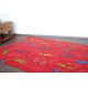 Carpet wall-to-wall GRAFFITI red