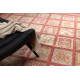 HERIZ A0985A tappeto orientale, cornice bordeaux - filato di bambù, esclusivo, elegante