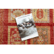 HERIZ A0985A χαλί Oriental, κορνίζα μπορντό - νήμα μπαμπού, αποκλειστικό, κομψό