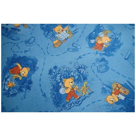 Moquette TEDDY bleu