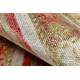 HERIZ A0986B koberec Oriental béžový / bordó - bambusová příze, exkluzivní, stylový
