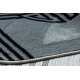 Килим AMOUR 53116D сив - геометричен, линии модерна, елегантна