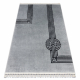Paklājs AMOUR 53116D pelēks - ģeometrisks, līnijas moderns, elegants