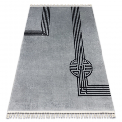 Tepih AMOUR 53116D sivi - Geometrijski, linije moderan, elegantan