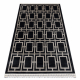 Tæppe AMOUR 53078B sort - Geometrisk, linjer moderne, elegant