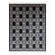 Dywan AMOUR 53078B czarny - Geometryczny, linie nowoczesny, elegancki