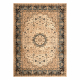 Vlnený koberec OMEGA Adagio Vintage, rozeta koňak