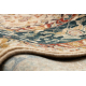 Tapis en laine OMEGA Adagio Vintage, rosette couleur émeraude
