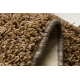 Fitted carpet SHAGGY MISTRAL 95 dark brown