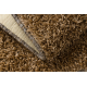 Fitted carpet SHAGGY MISTRAL 95 dark brown