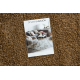 Fitted carpet SHAGGY MISTRAL 95 dark brown