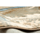 Wollteppich OMEGA Jaspis Abstraktion hellblau