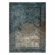 Tapete de lã OMEGA Mamluk Vintage, roseta azul escuro