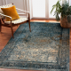 Wollen tapijt OMEGA Mamluk Vintage, rozet donkerblauw